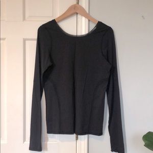 Lululemon Black Ling Sleeve w/ Mesh Detail - 8